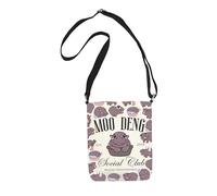 Moo Deng Gift Hippo Gift Animal Lover Gift Moo Deng Social Club Become Ungovernable Crossbody Bag (Moo Deng cb UK)