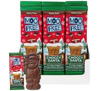 Moo Free Bulk Buy Santa Bar with Cereal Balls 6x30g Multipack - Dairy Free, Vegan, Gluten Free Chocolate Bars - Christmas Stocking Fillers, Kids Party Bag Sweets, Halloween & Birthday Gifts