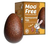 Moo Free Bunnycomb Easter Egg | Dairy-Free Milk Chocolate With Vegan Friendly Honeycomb Pieces (85g)