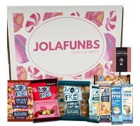 Moo Free Chocolate Gifts Vegan, Gluten Free & Dairy Free Include 8 Assorted Chocolates Sweets & Card - Chocolate Hamper Selection Box for Kids Snacks Treat Box or Birthday, Halloween, Christmas