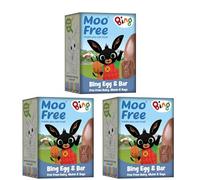 Moo Free Easter Egg Bulk Buy - Dairy Free | Gluten Free | Vegan Milk Chocolate | Easter Egg Hunt, Kids Party Bags & Family Treats (3 Box, Bing)