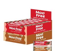 Moo Free Vegan Chocolate Gift Box - 20x 35g Moofreesas & Cookie Crunch Bars - Dairy Free, Gluten Free & Soya Free Kids Treat Box for Birthday, Easter, Halloween & Christmas