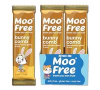 Moo Free Vegan Chocolate Gift Box - 30x20g BunnyComb Dairy Free & Gluten Free Bars - Kids Treat Box for Birthday, Easter, Halloween & Christmas
