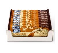 Moo Free Vegan Chocolate Gift Box Dairy Free & Gluten Free - Kids Sweets Treat Box Snacks - Chocolate Gift for Birthday, Halloween, Easter, Christmas (12 Pack, Cookie Crunch Bar)