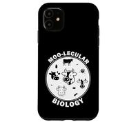 Moo-Lecular Biology Cow Petri Dish Funny Microbiology Case for iPhone 11