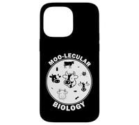Moo-Lecular Biology Cow Petri Dish Funny Microbiology Case for iPhone 14 Pro Max