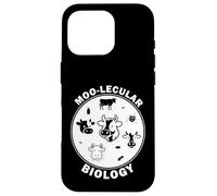 Moo-Lecular Biology Cow Petri Dish Funny Microbiology Case for iPhone 16 Pro