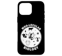 Moo-Lecular Biology Cow Petri Dish Funny Microbiology Case for iPhone 16 Pro Max