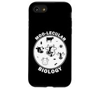 Moo-Lecular Biology Cow Petri Dish Funny Microbiology Case for iPhone SE (2020) / 7/8