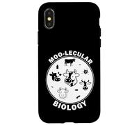 Moo-Lecular Biology Cow Petri Dish Funny Microbiology Case for iPhone X/XS