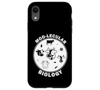 Moo-Lecular Biology Cow Petri Dish Funny Microbiology Case for iPhone XR