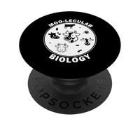 Moo-Lecular Biology Cow Petri Dish Funny Microbiology PopSockets Adhesive PopGrip
