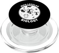 Moo-Lecular Biology Cow Petri Dish Funny Microbiology PopSockets PopGrip for MagSafe