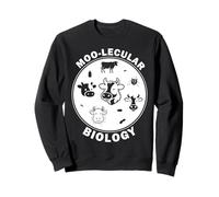 Moo-Lecular Biology Cow Petri Dish Funny Microbiology Sweatshirt