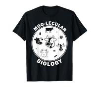Moo-Lecular Biology Cow Petri Dish Funny Microbiology T-Shirt