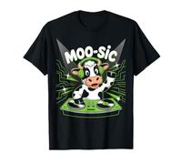 Moo-Sic Cow Dj Party Animal Grooves T-Shirt