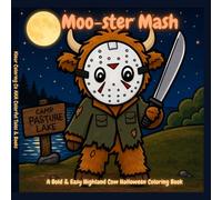 Moo-ster Mash: A Bold & Easy Highland Cow Halloween Coloring Book