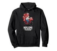 Moo-ving the World Forward Design Pullover Hoodie
