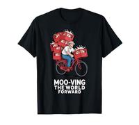 Moo-ving The World Forward Design T-Shirt