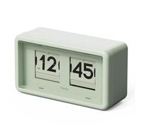 mooas Newtro Retro Flip Desk Clock, Automatic Spin, Automatic Spin, Classic Style, Battery Operated AM/PM Home Decor, Ideal for Home Office