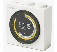 mooas Time Loop Digital Timer, Rechargeable Wireless, LCD Display, Portable, Visual Timer, Brightness Adjustment, Intuitive Color time Ring, Count Up/Down, Pomodoro Timer for ADHD, Study (White)