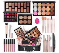 Moobirlet - All in One Makeup Set for Girls Gift Makeup Set for Women Complete Set Including Sponge Liquid Eyeshadow