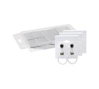 MOOCA Plain 2 x 2 in White Hanging Earring Cards, Velvet Plastic Display Earring Card Holder for Jewelry Accessory Display, 100 Pieces