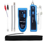 MOOCCI Cable Tracer Ethernet Network Cable Tester RJ45 RJ11 - Wire Toner Tracker CAT5 CAT6 Continuity Tester - Tone Generator and Probe Kit Telephone Line Circuit Finder Locator Detector Tool - Blue