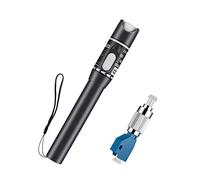 Moocci Fiber Visual Fault Locator 30mW 30KM - VFL Fiber Optic Cable Tester Meter Kit with FC Male to LC Female Adapter - Fiber Optic Tools Source Tester Detector for LC/FC/SC/ST, Network Cable Test