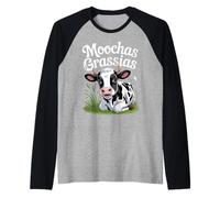 Moochas Grassias Farmer Cown Pun Joke Greetings ||- Raglan Baseball Tee