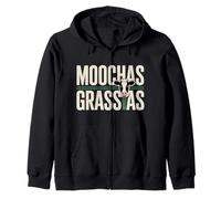 Moochas Grassias Farmer Cown Pun Joke Greetings - Zip Hoodie