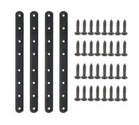 Mooche 4PCS Connecting Plates Straight Repair Joining Fixing Mending Flat Bracket Brace Shelf Support Stainless Steel Connector（29.2CM）