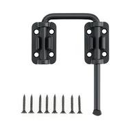 Mooche Black Door Lock Bolts, 90° Gate Latch Door Bolt, Stainless Steel Flip Sliding Barn Door Lock Bolt Latch Buckle for Garden Bathroom Outdoor Garage Window Sliding Door 4 Inch