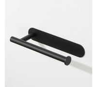 Mooche Black Towel Rail Wall Mounted, Self Adhesive Small Hand Towel Holder