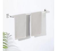 Mooche Brushed Towel Rail Wall Mounted, 60CM Hand Towel Holder, SUS304 Stainless Steel Single Towel Bar for Bathroom Kitchen, Drawing Room,Toilet