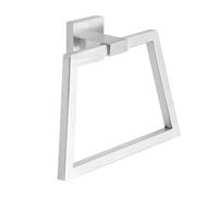 Mooche Brushed Towel Ring Wall Mounted, SUS304 Stainless Steel Hand Towel Holder, 19CM Bathroom Towel Rail, Square Bathroom Hanging Ring Towel Rack for Bathrooms, Kitchens, Toilets, and Living Rooms