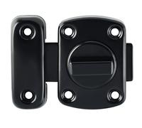 Mooche Rotate Bolt Latch Lock Black, Door Lock Bolt, SUS304 Stainless Steel Bathroom Door Lock 5.5CM, for Applicable Various Doors Garden, Kitchen, Living Room, Bathroom, Etc