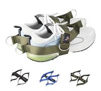 MOOCY 2 Pack Foot Strap for Cable Machine Fitness Attachment Ankle Straps Glute Kickback Leg Exercise for Cable Machines Shoe Cover Pull Belt-4 Ring