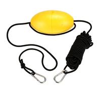 MOOCY 30 ft. Marine Rope Tow Line, Buoy Ball Float Leash & Stainless Steel Hook for Fishing Drift Anchors System
