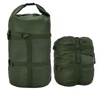 MOOCY Compression Stuff Sack, 12L/24L/45L Sleeping Bag Cover Sack Sleeping Bags Storage Stuff Sack Organizer - Great Sleeping Bags Clothes Camping Hiking Backpacking Green 24L