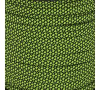 MOOCY Diamond Pattern Paracord 550 Green Black,5/32 in x 164 ft (4mm x 50m),7 Inner Strands/Parachute Cord,Nylon Type III Paracord,Ideal Nylon String for Survival & Camping Gear