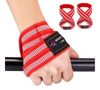 MOOCY Figure 8 Lifting Straps for Deadlift,Weightlifting,Strongman,& Cross Training Strong Weightlifting Wrist Wraps