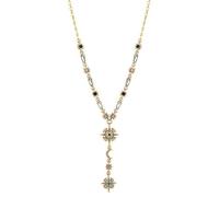 Mood Women's Gold Plated Multi Coloured Fine Celestial Y Necklace Mood Gold One Size