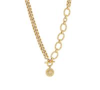 MOOD By Jon Richard Gold Polished Chunky Chain Medallion Necklace Gold