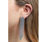 MOOD By Jon Richard Silver Pink Tonal Mix Diamante Shower Drop Earrings Silver