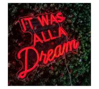 Mood Calming neon Lamp It Was A for dream 5V 42x29cm Wall Decoration neon bar sign
