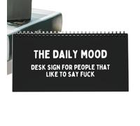 Mood Flipes Sign For Your Desk,Emotion Desktop Flipchart,2024 New The Daily Mood Desk Sign, Mood Sign For Desk,Novelty Turning Over Messages Sign, Identify Emotions & Start Conversation For Studio