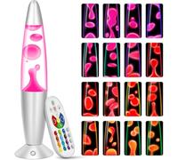 Mood Lamp, Liquid Motion Lamps Night Lamp- 17 Colour Changing Motion Desk Decor for Stress Relief & Focus, with Remote Control, Handcrafted Kinetic Art for Relaxing/Office/Gift