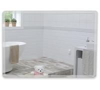 Mood® Premium Bathroom Wall Mounted Mirror Landscape Rectangular, Simple Elegant Design, Frameless with Contemporary Bevel Edges (60cm x 45cm)