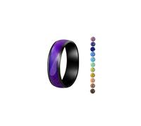 Mood Ring for Women - 6mm Stainless Steel Color Changing Ring Mood Jewelry, 8 UK, Copper, No Gemstone